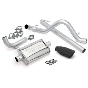 Jeep Wrangler Performance Exhaust - Banks Power - Monster Cat Back - Black - `07-`11